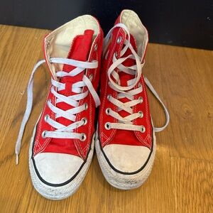 Red Hightop Converse
